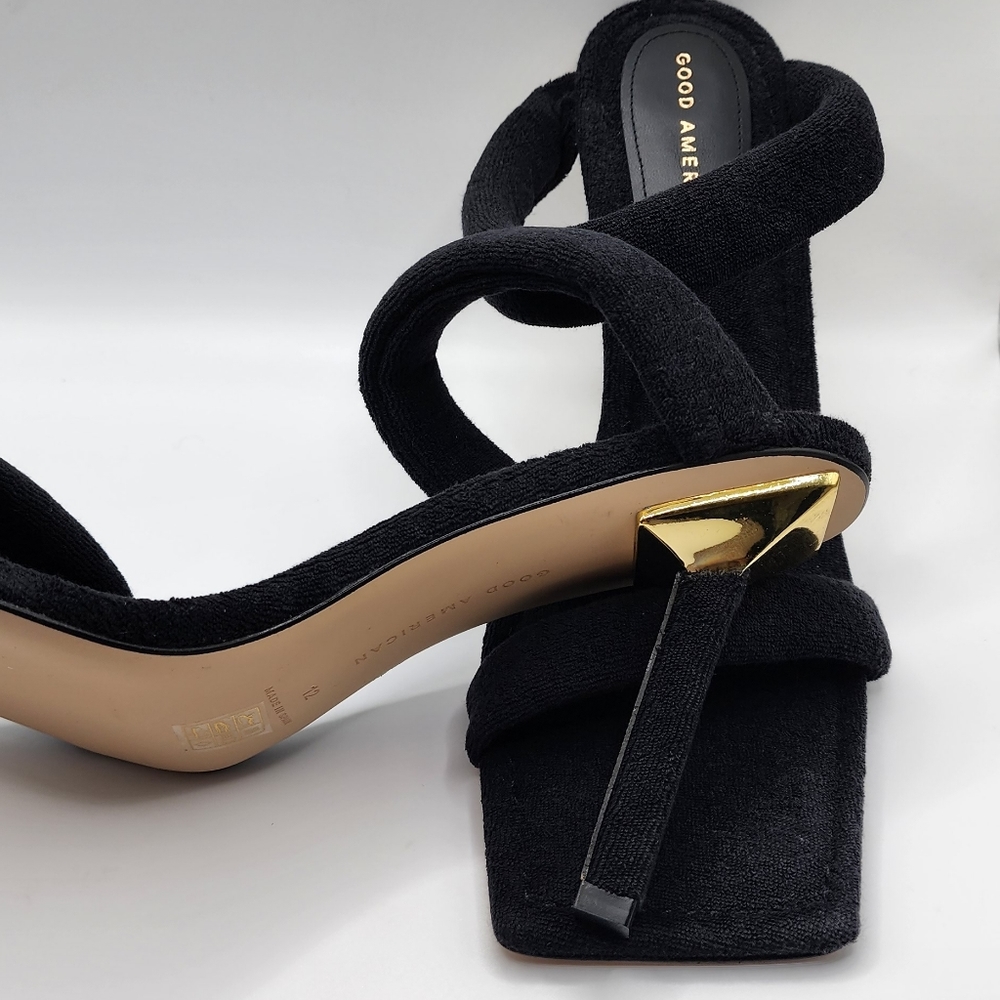 GOOD AMERICAN BLK/TERRY HEELS - Picture 3 of 9